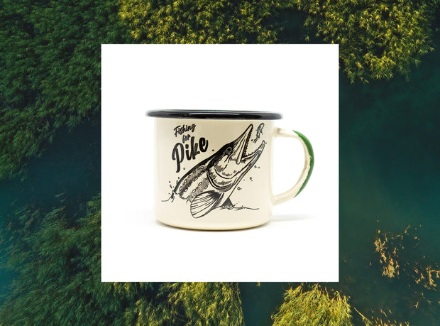 Enamel mug Pike