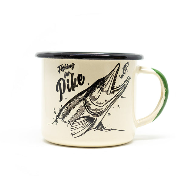 Enamel mug Pike